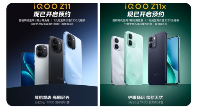 Monster Baterai 9.020 mAh, iQOO Z11 Siap Mengguncang Pasar China Mulai 26 Maret 2026