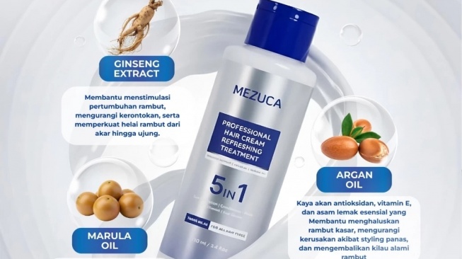 Mezucaa Profesional Hair Cream Refreshing Treatment (Shopee/MEZUCA Official Shop)