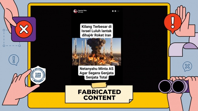 cek fakta serangan bom Israel di Iran