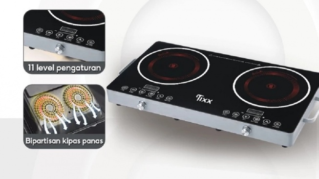 TIXX Double Kompor Keramik Listrik (Shopee/Tixx Official Store)