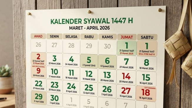 Syawal 2026 Sampai Tanggal Berapa? Cek Kalender Versi Pemerintah dan Muhammadiyah
