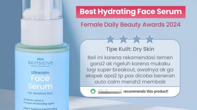 ERHA Skinsitive Ultracalm Face Serum (Shopee/ERHASTORE BANDUNG)