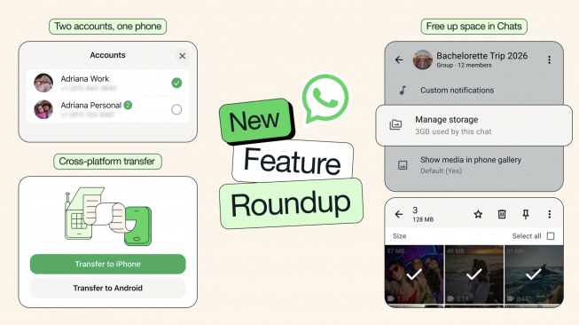 Fitur baru WhatsApp di iPhone. [WhatsApp Indonesia]