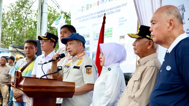 Tancap Gas! Satgas PRR Serahkan 120 Rumah kepada Penyintas Bencana di Tapanuli Selatan