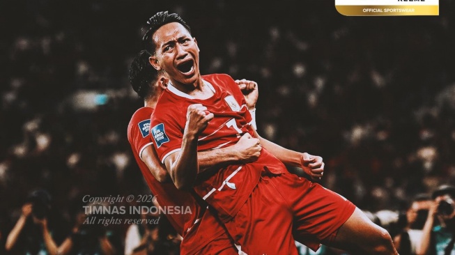 Respons Berkelas Beckham Putra usai Cetak Brace dan Bungkam Kritik Netizen. [Dok. IG Timnas Indonesia]