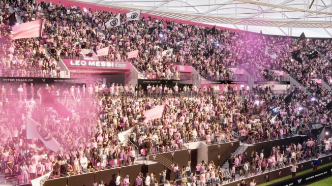Inter Miami Namai Tribun Stadion Baru dengan Nama Lionel Messi