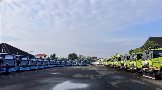 Armada yang dipakai untuk mengangkut pemudik dan juga motor di MBBH 2026 (Dok. Asmo)