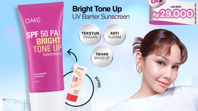 Sunscreen SPF 50. (Shopee)