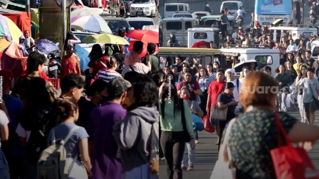 Viral Warga Filipina Ramai-ramai Jalan Kaki Gegara BBM Langka-Transum Sulit