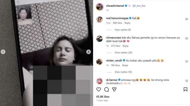 Clara Shinta bongkar skandal suami VCS dengan perempuan lain [Instagram]