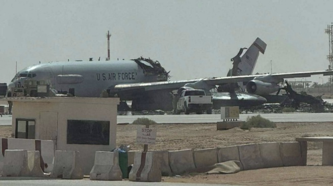 Foto Pangakalan Militer AS di Arab Saudi Hancur Beredar, Balas Dendam Usai Trump Hina MBS