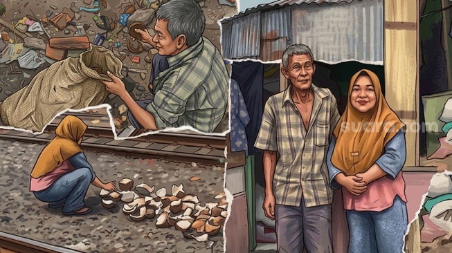 Dari Teknisi ke Tumpukan Kelapa Busuk: Perjuangan Rosikin di Pinggir Rel Kramat Pulo Demi Mimpi Anak