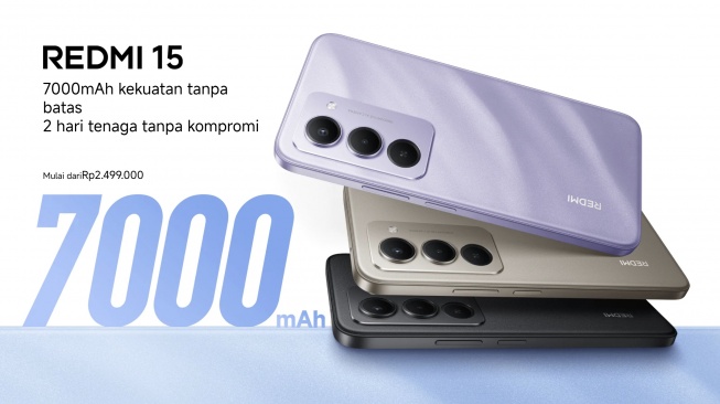 REDMI 15 untuk Outdoor: Baterai Jumbo 7000mAh dan Tahan Air