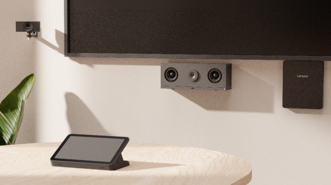 Kolaborasi Lenovo dan Huddley, ThinkSmart. [Lenovo]