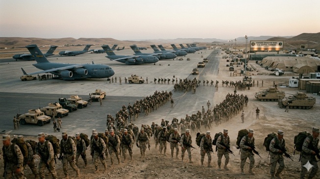 Pasukan Penerjun Payung Amerika Tiba di Timur Tengah, Skenario Operasi Darat ke Iran