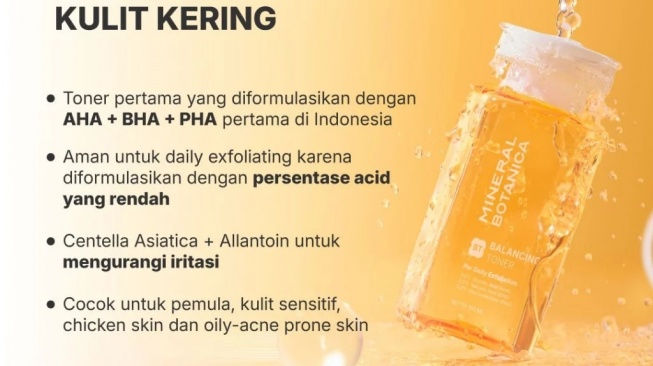 Mineral Botanica Balancing Toner AHA BHA PHA (Shopee)