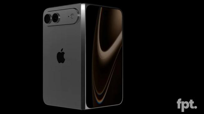 Render HP lipat iPhone atau iPhone Fold. (FrontPageTech)