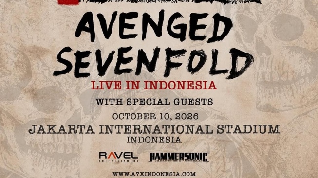 Avenged Sevenfold Dikonfirmasi Bakal Guncang JIS Oktober 2026, Cek Harga Tiketnya