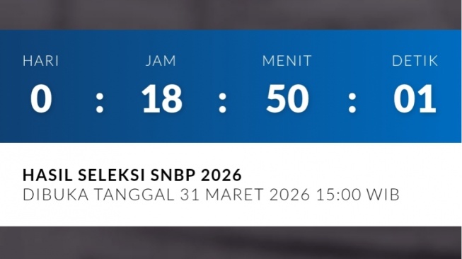 Link Countdown Pengumuman SNBP 2026 Hari Ini, Ini Situs Resmi dan Alternatifnya