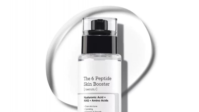 The 6 Peptide Skin Booster Serum with Niacinamide & Hyaluronic Acid.