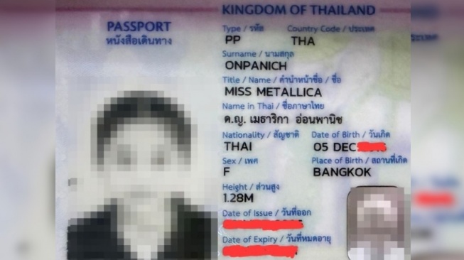 Bocah Thailand Bernama Metallica Berhasil Miliki Paspor, Bantah Keraguan Publik