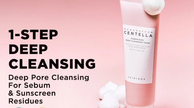 SKIN1004 Madagascar Centella Poremizing Deep Cleansing Foam (Shopee/SKIN1004 Indonesia Official)