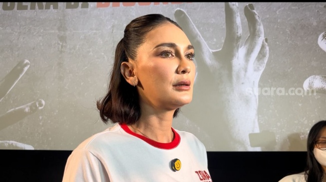 Luna Maya ditemui di Senayan, Jakarta Pusat pada Rabu, 1 April 2026. [Suara.com/Rena Pangesti]