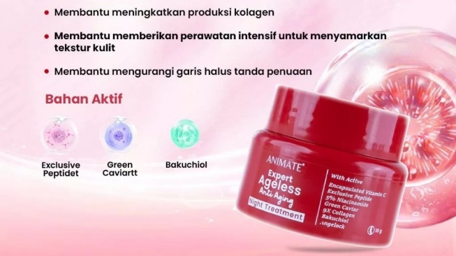 Animate Expert Ageless Anti Aging Night Treatment (Shopee/Animate Official Shop)