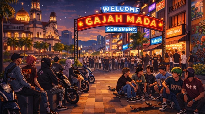 Lagi Tren Blok GM Semarang: Replika Blok M yang Bikin Anak Skena Betah Nongkrong