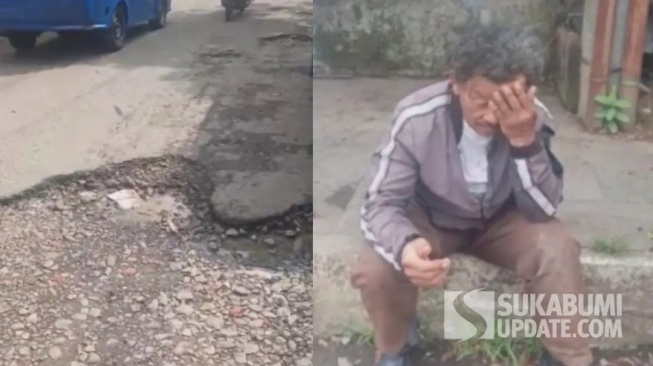 Ciaul Pasir Makan Korban: Pria Paruh Baya Terluka Akibat Jalan Rusak yang Tak Kunjung Diperbaiki