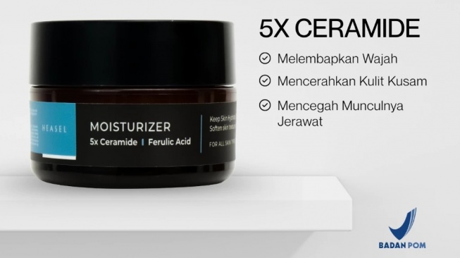 HEASEL Moisturizer Pria 5X Ceramide (Shopee/HEASEL Official Store)