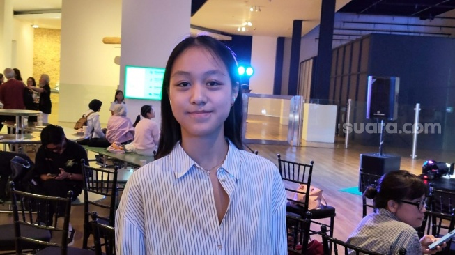 Putri Joe Taslim, Hyo Ri Mika kini mengikuti jejak sang ayah dengan berkarier di dunia film. [Rena Pangesti/Suara.com]