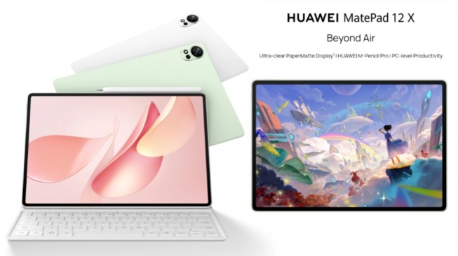 Body Tipis Performa Maksimal! Huawei MatePad 12 X: Tablet Rasa Laptop Bikin Ngetik Jadi Nyaman