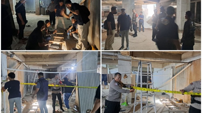 Empat orang meninggal dunia dalam kecelakaan kerja proyek bangunan bertingkat di Jalan TB Simatupang, Tanjung Barat, Jagakarsa, Jakarta Selatan, Jumat (3/4/2026) pagi. [Istimewa]