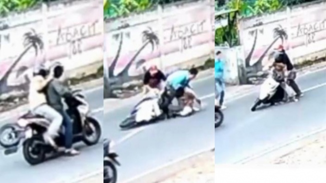 Drama 'Koboi' di Bandar Lampung: Maling Motor Lepas Tembakan Usai Temannya Terlindas Mobil