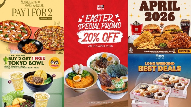 8 Promo Makanan Spesial Hari Paskah 2026, dari Ramen hingga All You Can Eat