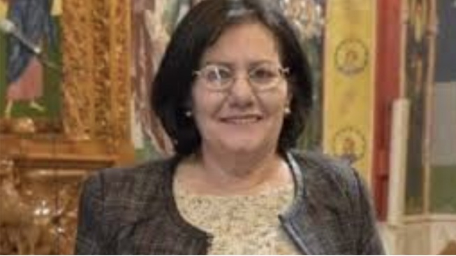 Therese Halasa pada masa tuanya. Pejuang revolusioner Palestina itu wafat di Yordania, 28 Maret 2020. [X]