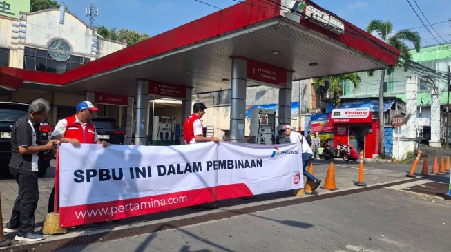Pertamina akhirnya melakukan pembinaan kepada petugas SPBU Sriwijaya Kota Semarang. [Dok Pertamina]