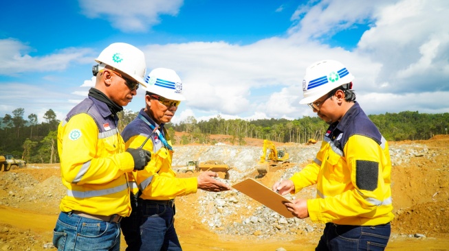 PT PP Presisi Tbk (PPRE) menggarap proyek infrastruktur penunjang hilirisasi nikel di Halmahera utara. [DOK PPRE].