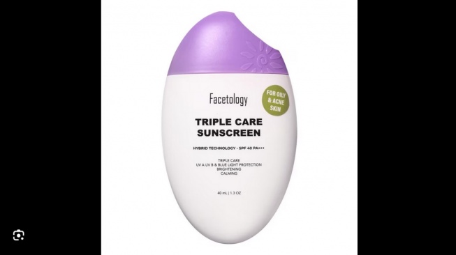 Facetology Triple Care Sunscreen Oily & Acne SPF40 PA+++ 