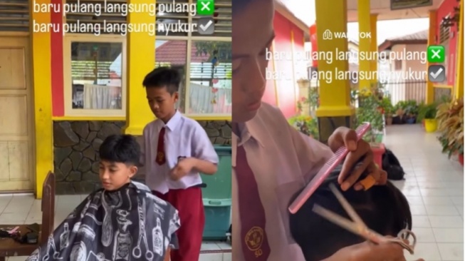 Anak SD Ini Punya Skill Cukur Rambut Luar Biasa, Hasilnya Sekelas Barbershop