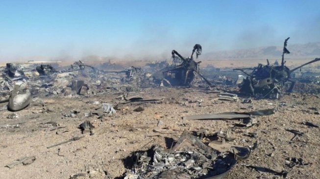 Penampakan Puing Pesawat C-130 AS yang Ditembak Jatuh Polisi Iran, Pilotnya Perempuan
