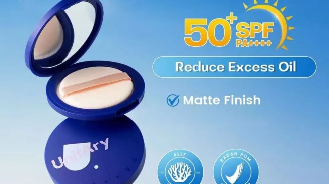 Bedak dengan SPF untuk cuaca panas. (Shopee)