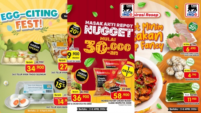 Promo Superindo Awal April 2026: Diskon Besar untuk Telur, Ayam, dan Kebutuhan Dapur Lain