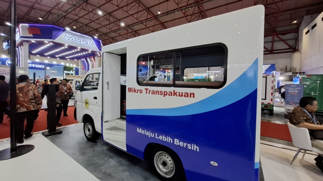 New Carry Angkot Concept di GIICOMVEC 2026. (Foto: SUARA.COM/Manuel Jeghesta)
