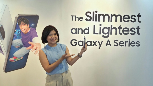 Annisa Maulina, MX Product Marketing Senior Manager Samsung Electronics Indonesia dalam acara hands-on Galaxy A57 5G di Jakarta, Selasa (7/4/2026). [Samsung]