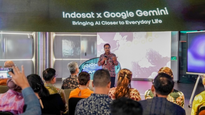 Kolaborasi Indosat Ooredoo Hutchison dab Google Gemini. [Indosat]