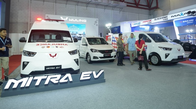 Jajaran produk Wuling Motors di GIICOMVEC 2026. (Foto: Wuling)