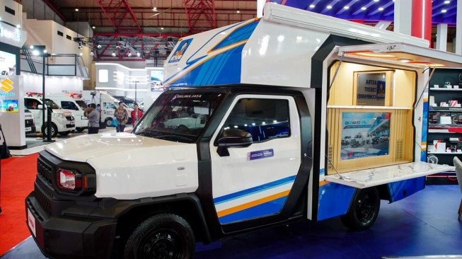 Konversi Hilux Rangga untuk Kebutuhan Bisnis di GIICOMVEC 2026. (Foto: TAM)