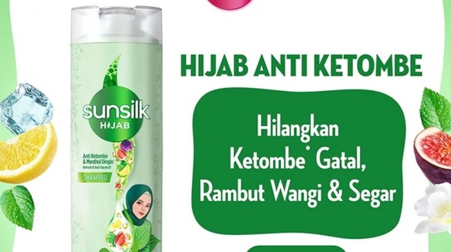 Sampo hijab untuk atasi masalah ketombe. (Shopee)
